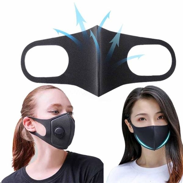 

dhl shipblack korean version mouth breathable black for sponge face mask reusable anti pollution fashie 2tjf