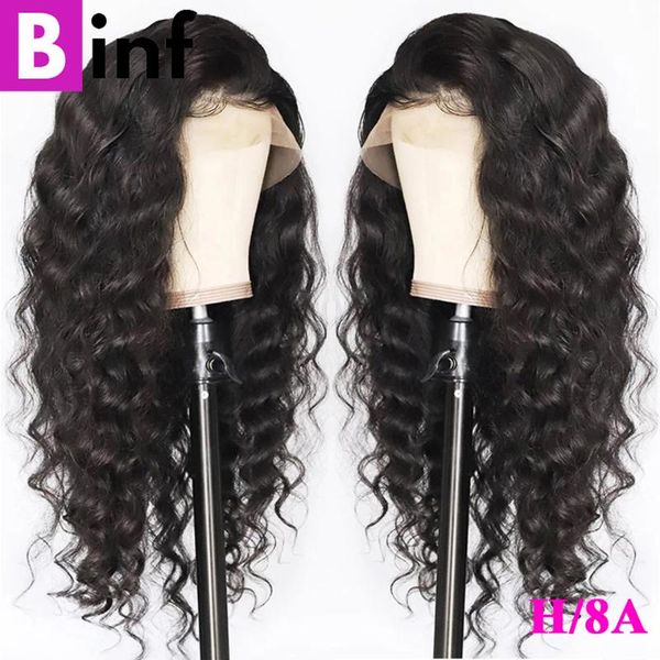 

360 lace frontal wig loose deep glueless remy human hair wig pre-plucked with baby hair 2020 fashion for black women, Black;brown