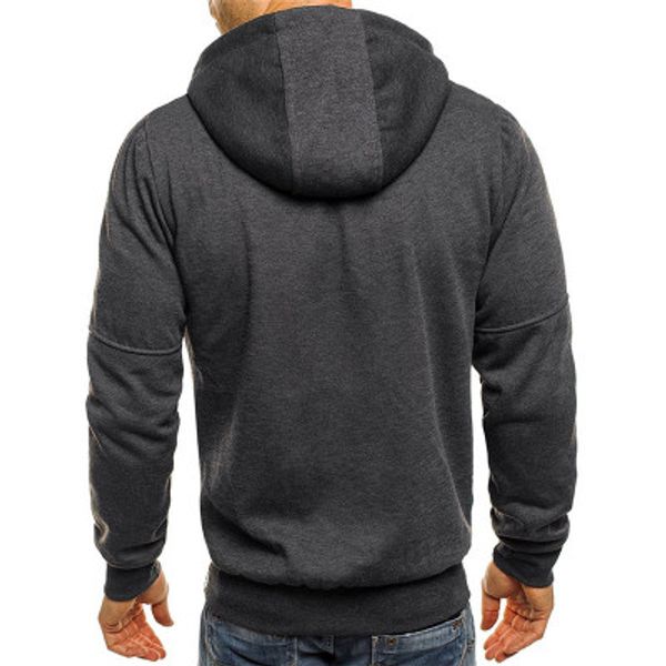 

2020 Mens Brand Casual Sports Hoodies Zipper Luxury with Hat Spring Coat Fashion Soild Color Outerwer Cardigan Hot New 3 Colors