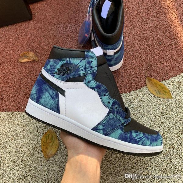 

2020 best air aauthentic 1 high og retro wmns tie-dye баскетбол обувь aurora green женщина мужчина спорт кроссовки cd0461-100 с оригинальной