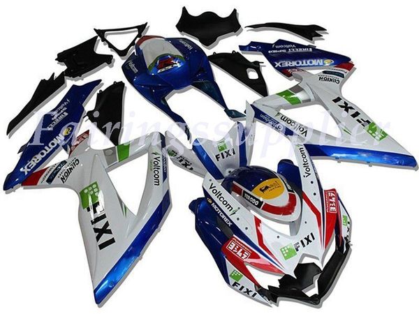 

новый (литье под давлением) abs обтекатель комплекты подходят для (suzuki gsxr 600-750) 2008 2009 2010 gsx-r600 r750 k8 обтекатели набор кра