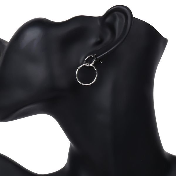 

fashion cute 8 character earrings women exquisite copper circle christmas earring party wedding jewellerye-x-003, Golden