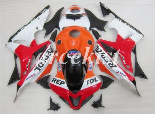 

4 бесплатных подарки нового abs полных обтекатели комплекты подходят для honda cbr600rr f5 2007 2008 07 08 кузовной набор пользовательских о
