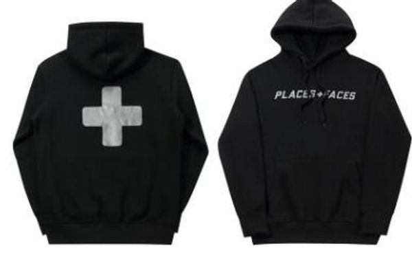 

oversize p face black hoodies men fashion cross printed hooded sweatshirts pullovers
