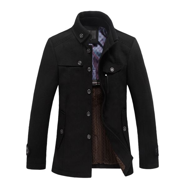 

2018 new arrive men fashion coat winter warm thick parka plus size 3xl wholesale dropshipping man overcoat keep warm jacket, Black