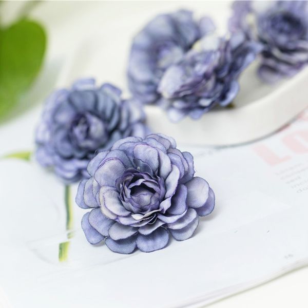

10pcs lifelike portable artificial flower head party reusable mini gifts home bridal wedding decoration fake peony diy floral