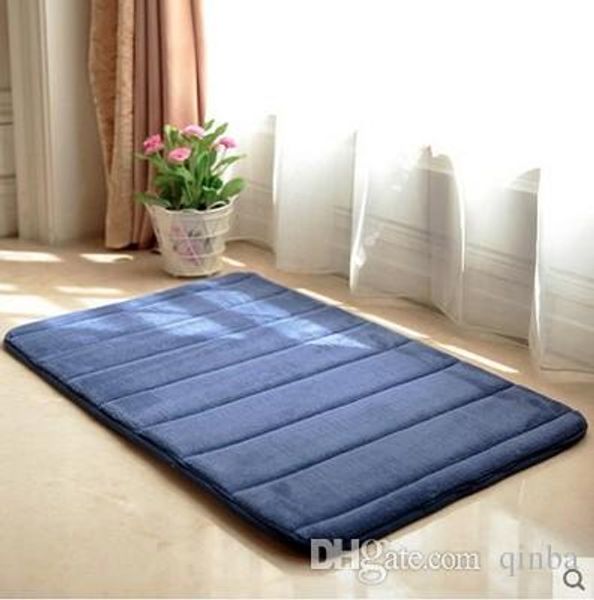 

утолщенные 1,3 cm вертикальная полоса коралловых бархатной памяти хлопок двери ковриком для столовой, прихожая, гостиная, холл, спальня