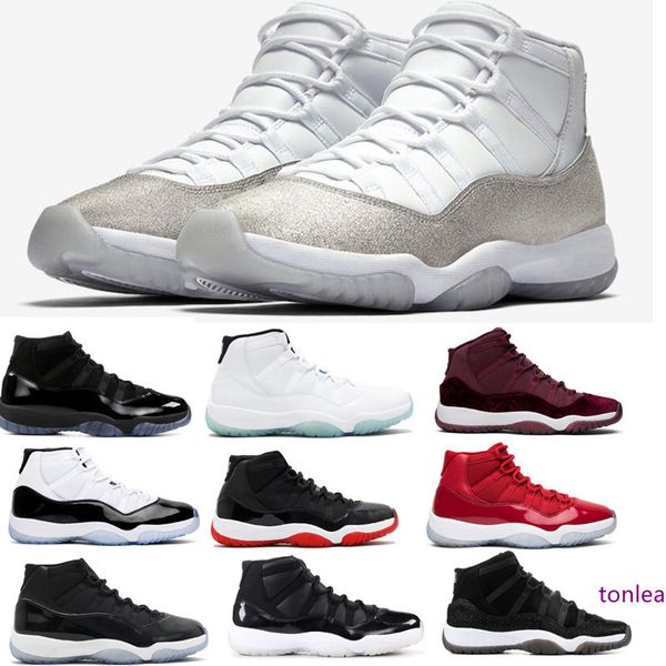 

2019 11 white metallic silver обширные серый баскетбол обувь 11s concord 45 bred space jam 72-10 мужчины женщины gym red кроссовки с