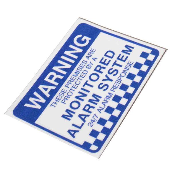 8 adesivi di sicurezza di avvertimento monitorati per sistema di allarme Segnale di sicurezza impermeabile