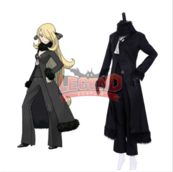 

игра аниме солнце луна синтия косплей костюм взрослый костюм, Black;red