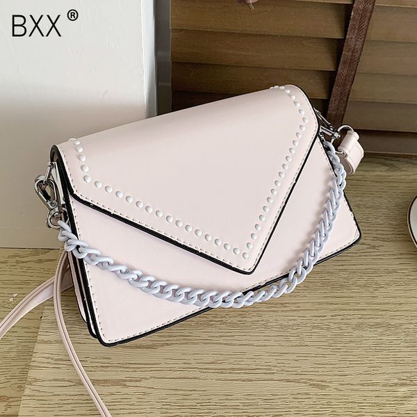 

bxx] искусственная кожа crossbody сумки для женщин 2020 весна мода леди плечо сумка женская цепь дорожные сумки hl506