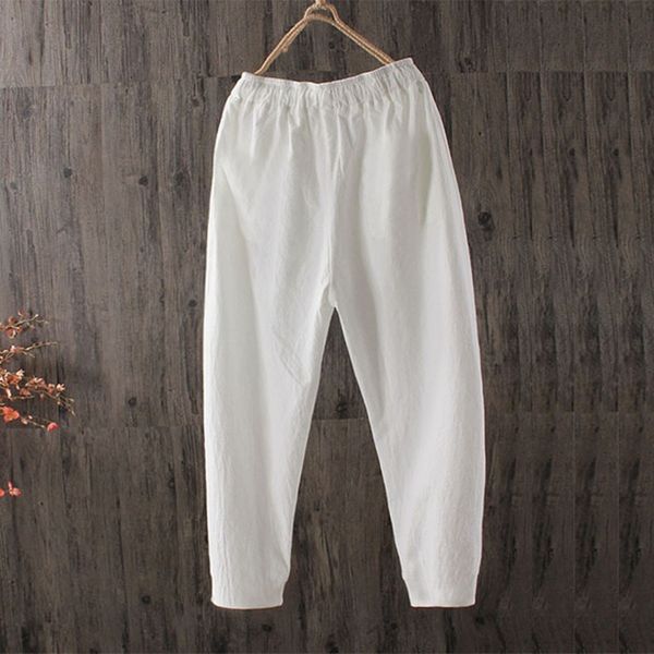 

cargo pants women fashion women's pants elastic waist cotton vintage loose casual harem high waist, Black;white
