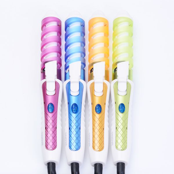 

1pc electric magic hair styling tools hair curler roller pro spiral curling irons wand curl styler beauty tool