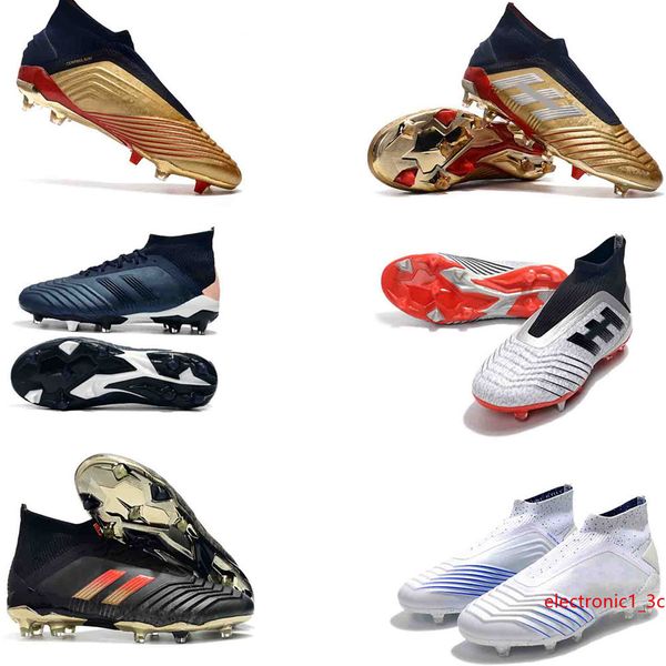 

soccer waterproof 2019 cleats archetic predator 19 fg size 39-45 waterproof high ankle outdoor football shoes