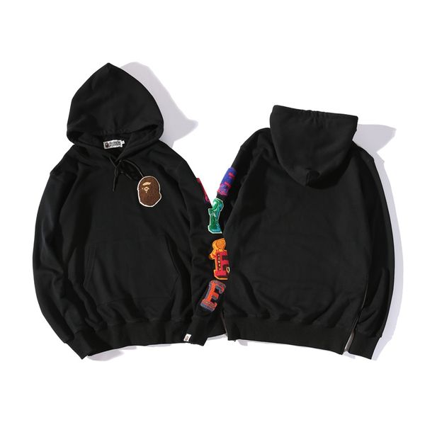 

bape mens hoodies fashion men women designer cartoon hoodies jacket mens casual sweatshirts purple black s-2xl