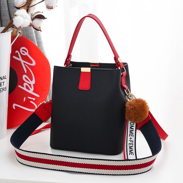 

new fashion crossbody bag for women shoulder bag women bags pu leather bucket handbag and wallet