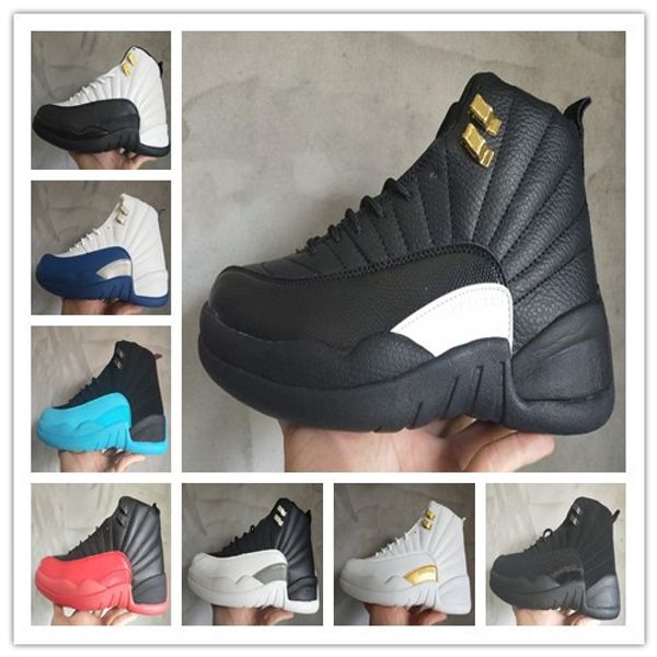 

12s high mens basketball shoes flu game french blue gamma blue playoff taxi the master shoes sport sneakers trainers size 40-47