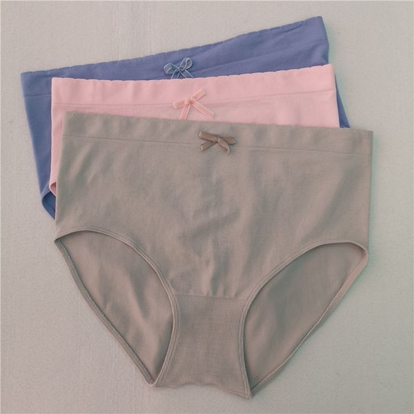 

fmale high-waist seamless briefs women's slim body panties underwear s  l xl 10pcs/lot bl17056, Black;pink