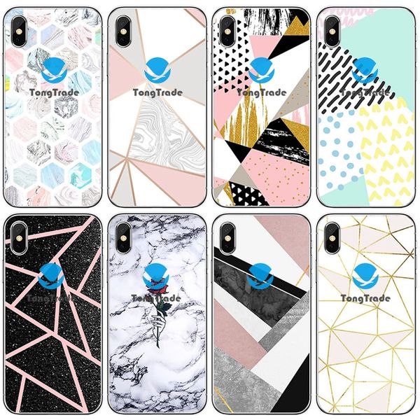 

tongtrade] soft silicone tpu case for iphone 8 7 6s 5s 11 pro max x xs plus samsung galaxy s20 s10 marbling marble grain fish scale case
