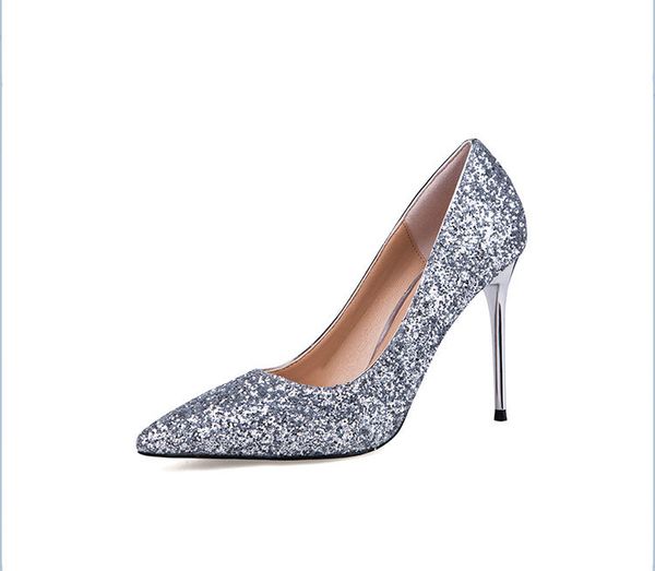 

2018 fashion new arrival women pumps high heels pointed party, Black