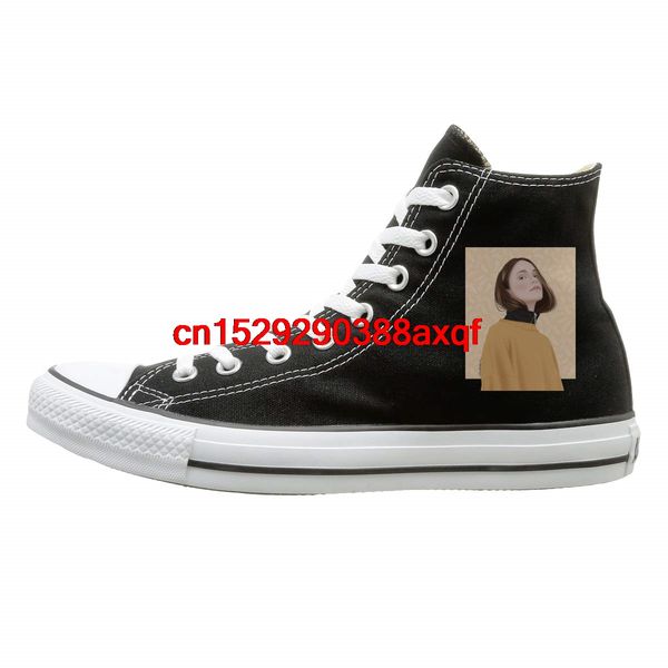 

high-canvas shoes sneaker si-grid casual walking shoes for mens womens, Black