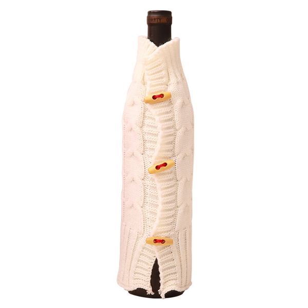 

christmas decoration bottle cover bag christmas wine bottle set champagne wine knitted set bar creative dress up