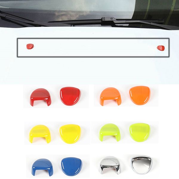 

abs car windshield washer nozzle caps decoration accessories for jeep renegade 2016 up car exterior accessories