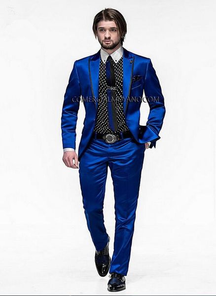 

one button groomsmen lapel groom tuxedos men suits wedding/prom man blazer ( jacket+pants+tie) a56, White;black