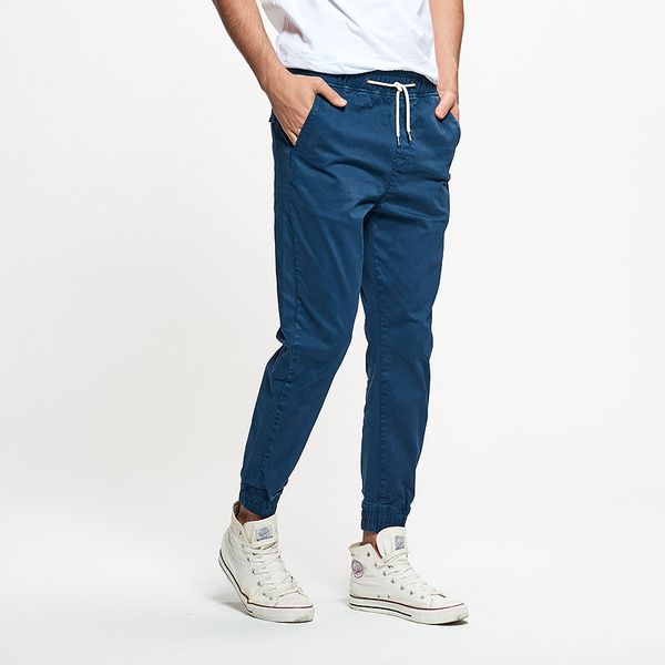 

men's skinny long pants spring summer new solid color tactical pant for men business basic work trousers brand male clothing, Black