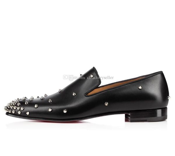 

luxury designer mens dress shoes reds soles style men dress degra red bottoms flat with strass lowfashion party wedding black genuine leathe