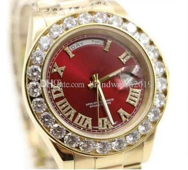 

Горячие роскошные мужские часы из 18-каратного желтого золота с большим циферблат