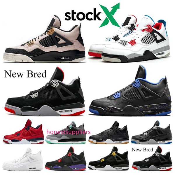 

new mens basketball shoes 4 bred new pure-money what the laser-black gum tattoo 140 singles day 4s athletic sports sneakers trainers
