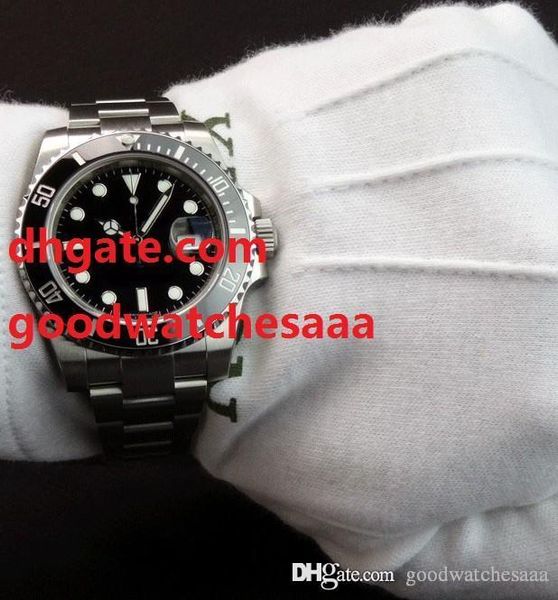 

2019 good factory supplier luxury 116610ln men's 40mm ceramic sapphire black dial steel mens stainless mechanical watches, Slivery;brown