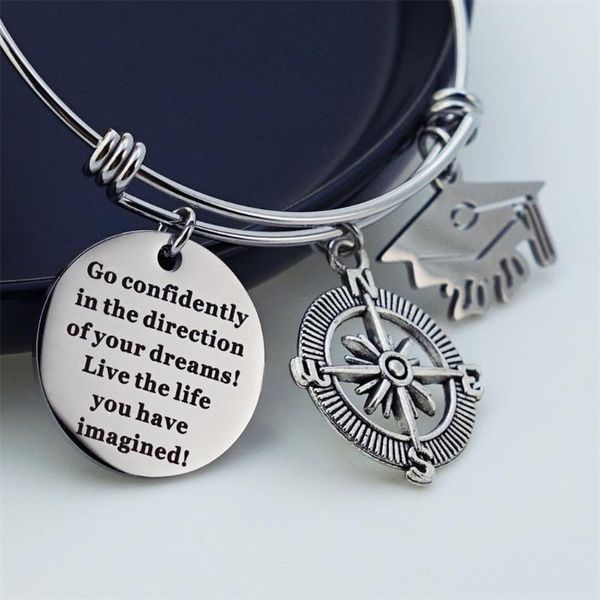 

2020 alloy bracelet adjustable charm bracelet travel friend jewelry gift handmade diy graduation gifts z0520, Golden;silver