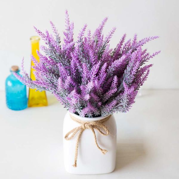 

simulated lavender artificial flower pot arrangement for home garden decor wxv sale