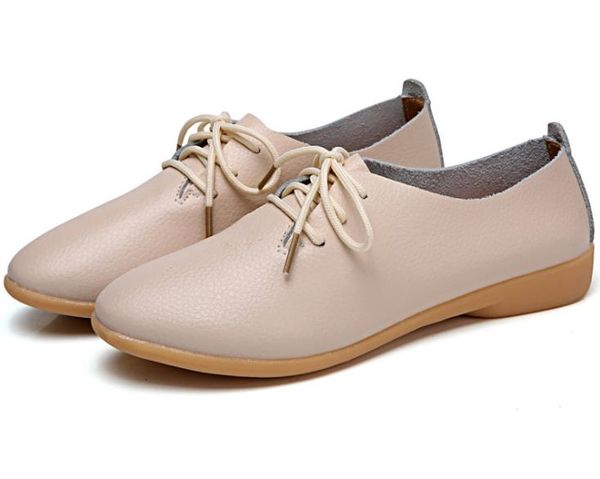 

2020 new women shoes leather fashion comfortable breathable soft bottom flats women's casual shoes 1362, Black