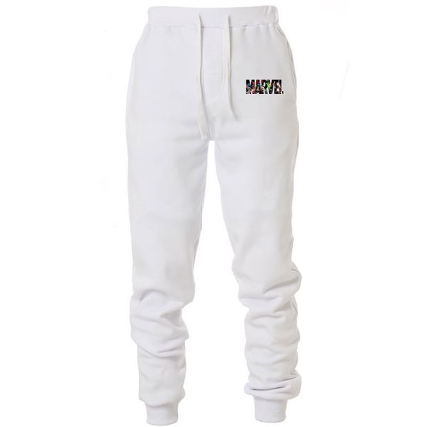 

2019 new men's jogging marvl men's pants casual pants gym muscle cotton fitness exercise hip hop stretch m-2xl, Black