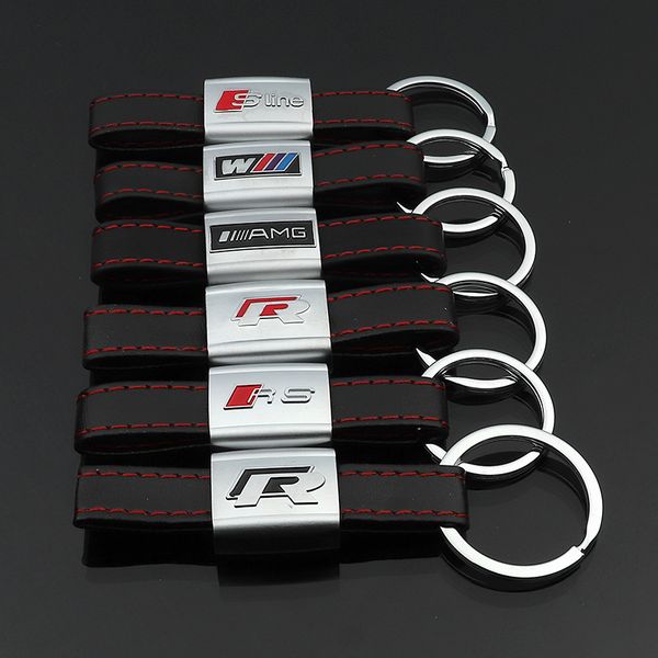 

2 шт 3D Металл Кожа автомобилей Логотип брелок Брелок Брелок Авто Брелок держатель