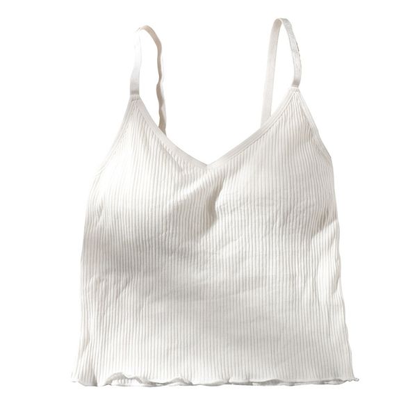 

женщины регулируемое провода free проложенный tops ребро упругие comfy бретели top белье женская comfy спорт нижнее белье лифчики f rk, Black;white