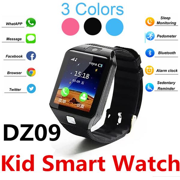 

dz09 kid smart watch камера пульт дистанционного управления для android phone electronics доступны три цвета поддержка sim-карты памяти blue