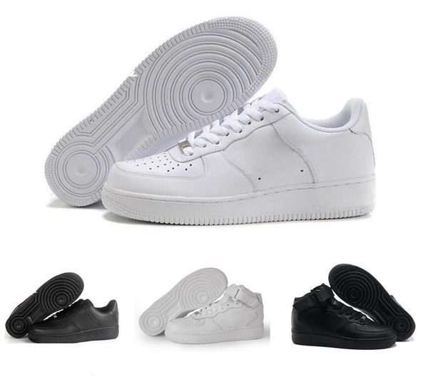 

2019 New Arrival One1 Dunk Casual Shoes all Black White Men Women Sports Skateboarding Ones High Low Cut Wheat Brown Trainers Sneakers 36-45