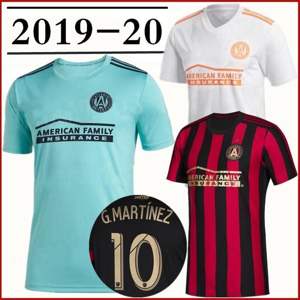 

2019 2020 Atlanta United FC Soccer Jerseys 10 ALMIRON 16 MCCANN 15 VILLALBA 7 MARTINEZ GARZA Custom Home Red White Black Football Shirt