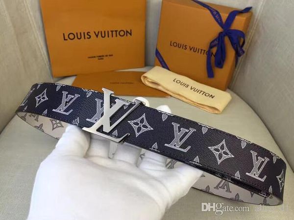 

hot top коровьего пояс мода джинсы girdle конструктор бизнес мужского silver buckle silver gray оригинальная коробка и мешок для сбора пыли, Black;brown