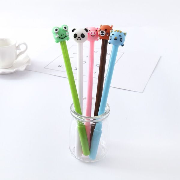 

creative gel pens stationery cartoon cute animals 0.5mm black neutral pen office & school supplies