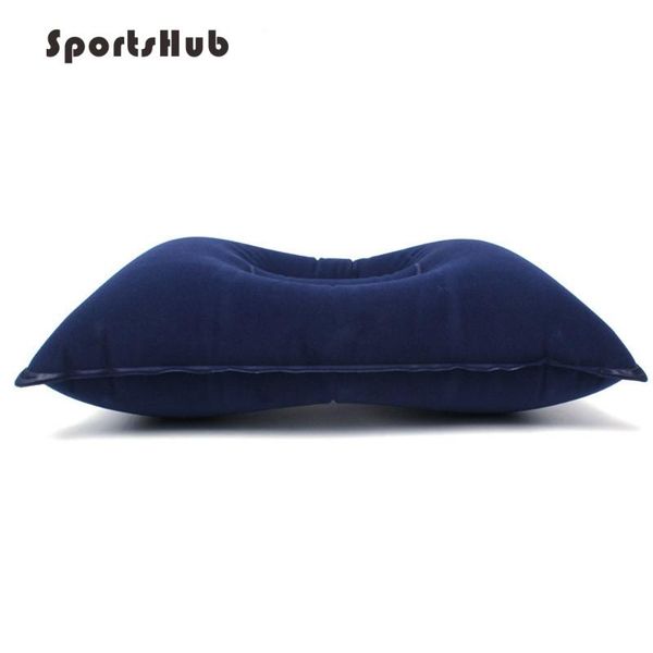 

sportshub 42*29cm portable outdoor camping hiking inflatable pillows flocking cushion travel plane l sleep pillows nr0114