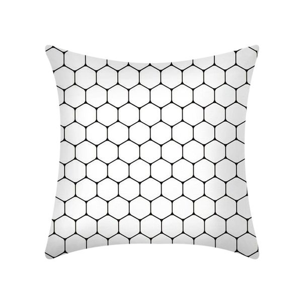 

abstract cushion cover black and white geometric decorative polyester pillowcase soft chair seat cushion cover home decoration