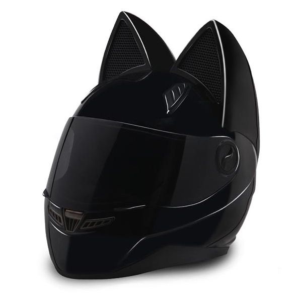

nts-003 nitrinos brand motorcycle helmet full face with cat ears personality cat helmet fashion motorbike helmet size m /l/xl /xxl