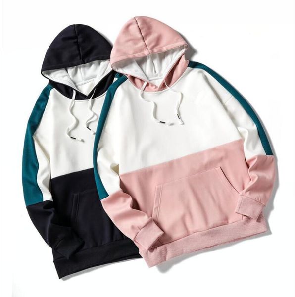 

2019 new fp0302 autumn male fashion brand men patchwork fleece hoodies casual hoodies sweatshirts men's solid color hoodies sweatshirt, Black