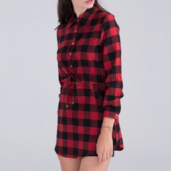 

2019 summer women cool fashion blouse female long sleeve sweet spring shirts plaid cotton red long stripe female quality shirts, White