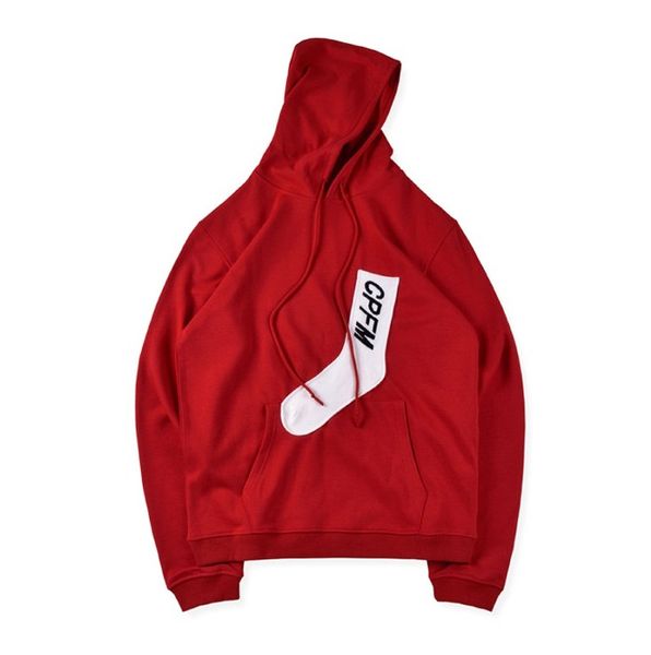 

3 цвета мужские дизайнерские толстовки cpfm вышитые носки толстовка hoodie high street fashion brand hoodie свободная толстовка s-xl, Black